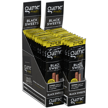 Game Cigarillos Foilfresh 2/$1.29 Black Sweets 30/2 Ct.