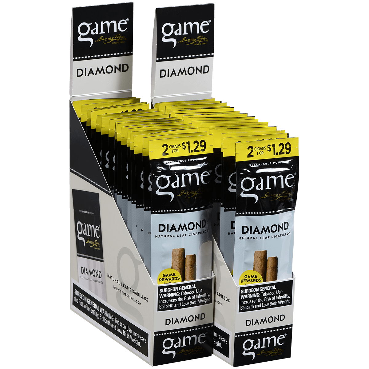 Game Cigarillos Foilfresh 2/$1.29 Diamond 30/2 Ct.