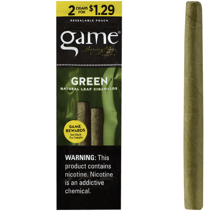 Game Cigarillos Foilfresh 2/$1.29 Green 30/2 Ct.