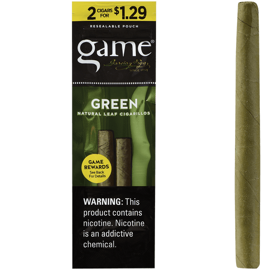 Game Cigarillos Foilfresh 2/$1.29 Green 30/2 Ct.