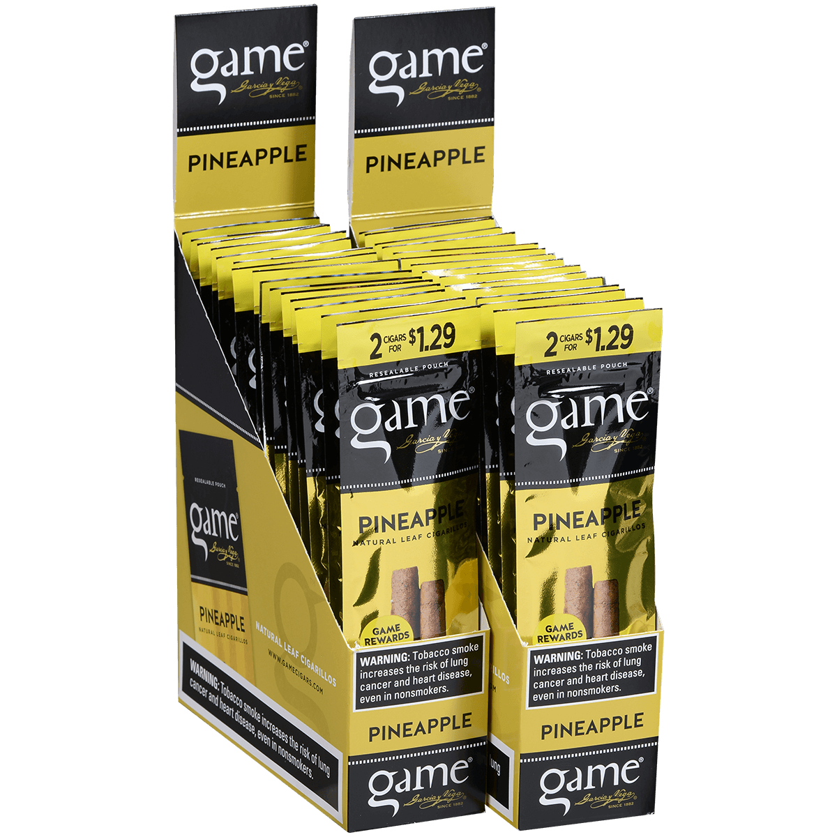 Game Cigarillos Foilfresh 2/$1.29 Pineapple 30/2 Ct.