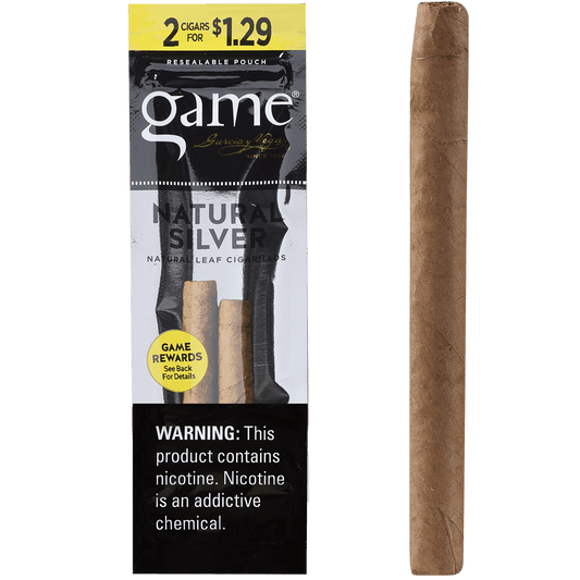 Game Cigarillos Foilfresh 2/$1.29 Natural Silver 30/2 Ct.