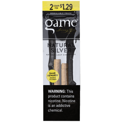 Game Cigarillos Foilfresh 2/$1.29 Natural Silver 30/2 Ct.