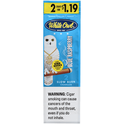 White Owl Cigarillos Foilfresh 2/$1.19 Blue Raspberry 30/2 Ct.