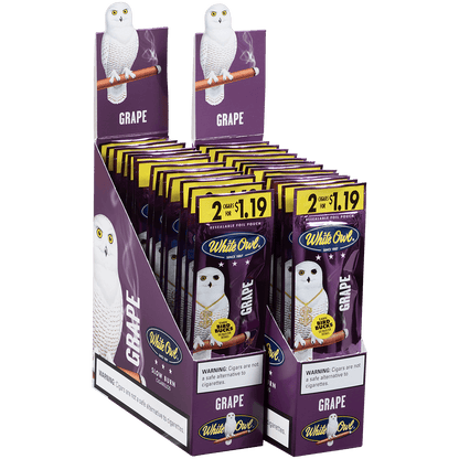 White Owl Cigarillos Foilfresh 2/$1.19 Grape 30/2 Ct.