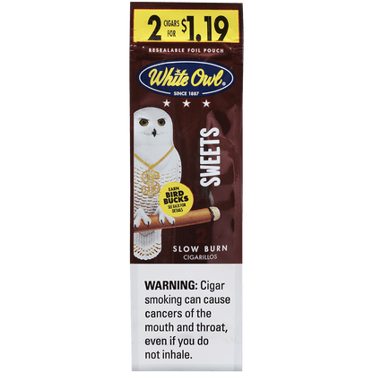 White Owl Cigarillos Foilfresh 2/$1.19 Sweets 30/2 Ct.