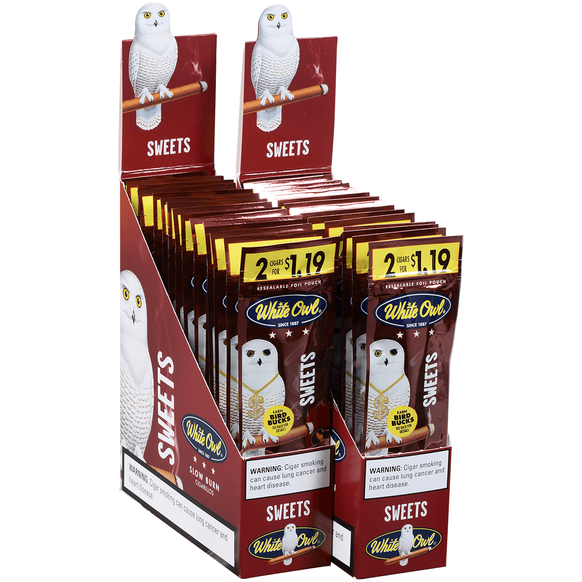 White Owl Cigarillos Foilfresh 2/$1.19 Sweets 30/2 Ct.