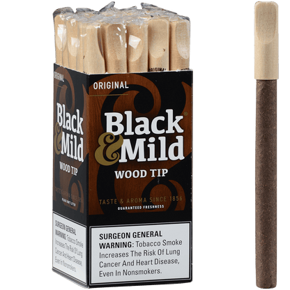 Middletons Black & Mild Wood Tip 25 Ct. 5.00X30