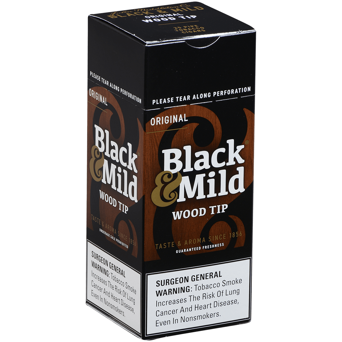 Middletons Black & Mild Wood Tip 25 Ct. 5.00X30