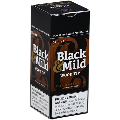 Middletons Black & Mild Wood Tip 25 Ct. 5.00X30