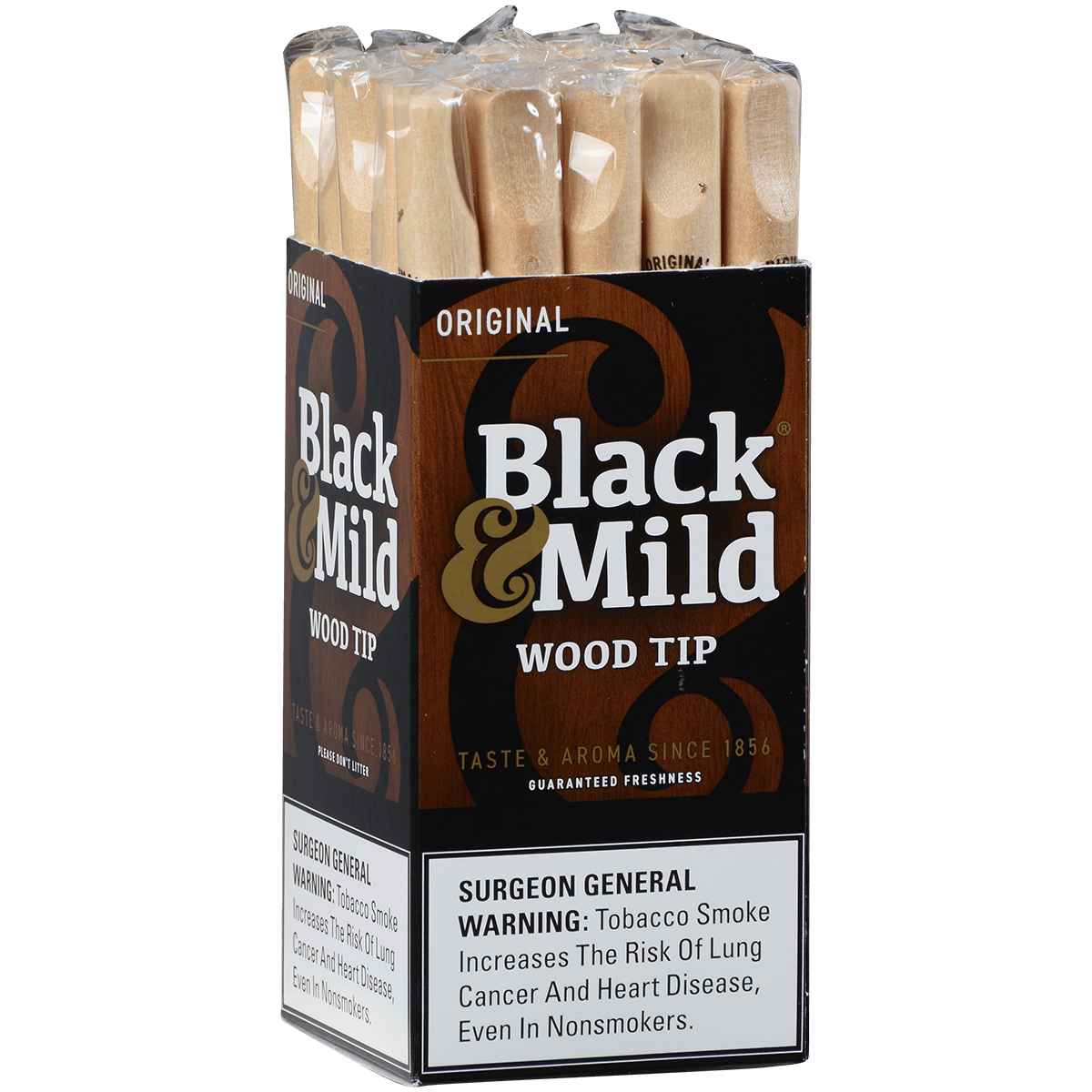 Middletons Black & Mild Wood Tip 25 Ct. 5.00X30