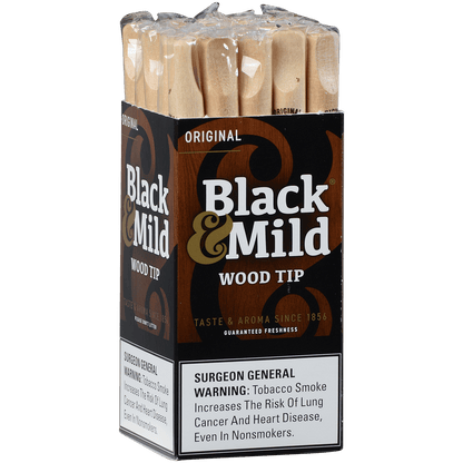 Middletons Black & Mild Wood Tip 25 Ct. 5.00X30