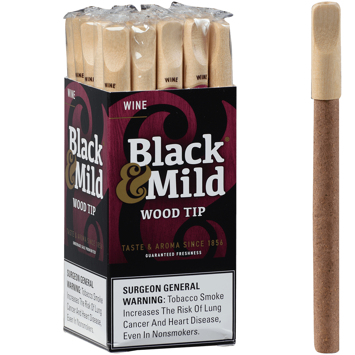 Middletons Black & Mild Wine Wood Tip 5.00X30