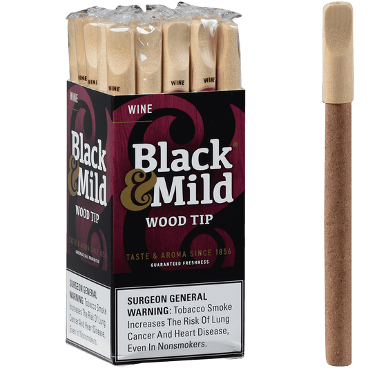 Middletons Black & Mild Wine Wood Tip 5.00X30
