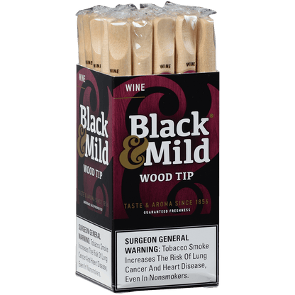 Middletons Black & Mild Wine Wood Tip 5.00X30