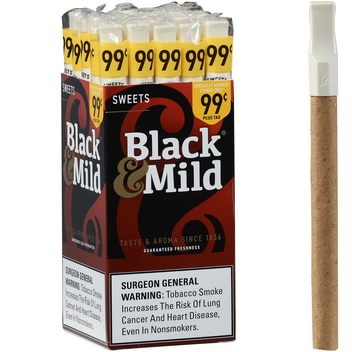 Middletonss Black & Mild Sweets Pre Priced $0.99 25 Ct. Box 5.00X30