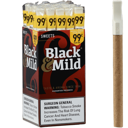 Middletonss Black & Mild Sweets Pre Priced $0.99 25 Ct. Box 5.00X30