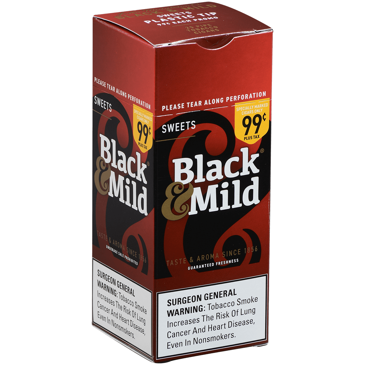 Middletonss Black & Mild Sweets Pre Priced $0.99 25 Ct. Box 5.00X30