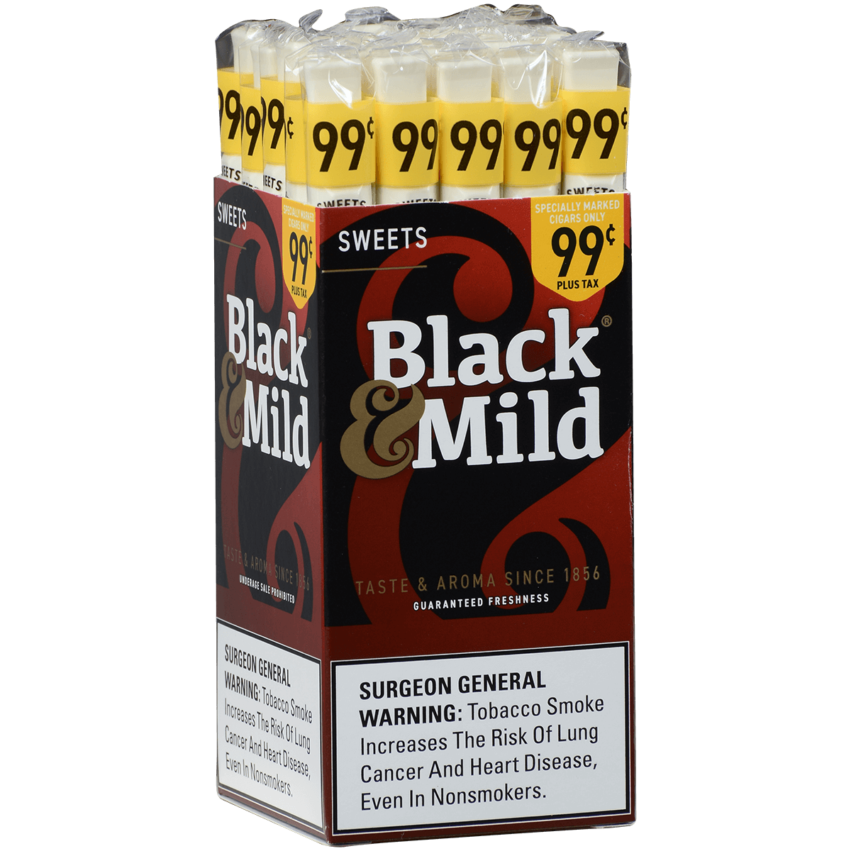 Middletonss Black & Mild Sweets Pre Priced $0.99 25 Ct. Box 5.00X30