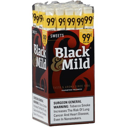 Middletonss Black & Mild Sweets Pre Priced $0.99 25 Ct. Box 5.00X30