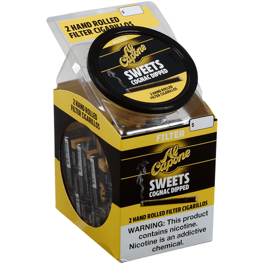 Al Capone Sweets Cognac Filter 60/2 Packs Mini Bowl 3.25X28