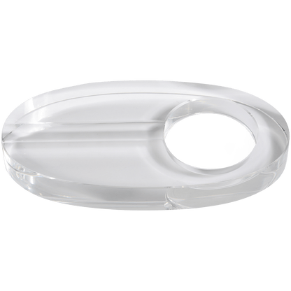 Ashtray Oval Crystal 9"X5"X1.5"