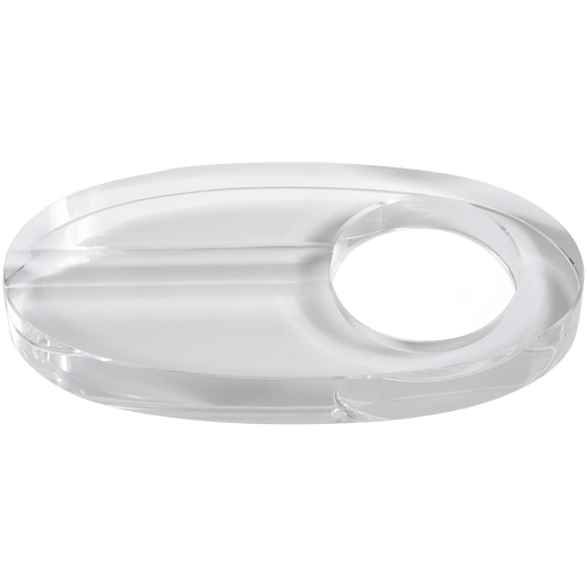 Ashtray Oval Crystal 9"X5"X1.5"