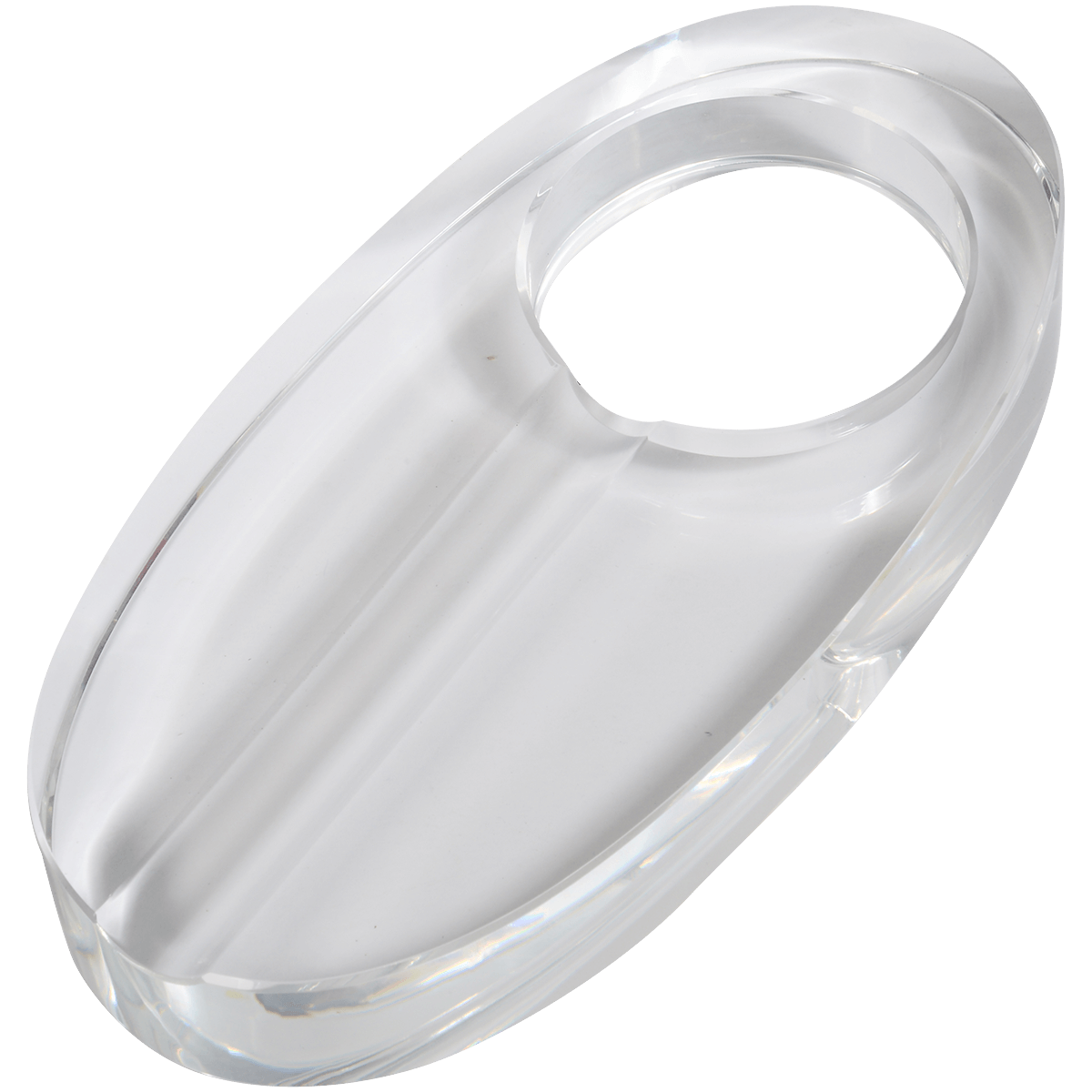 Ashtray Oval Crystal 9"X5"X1.5"