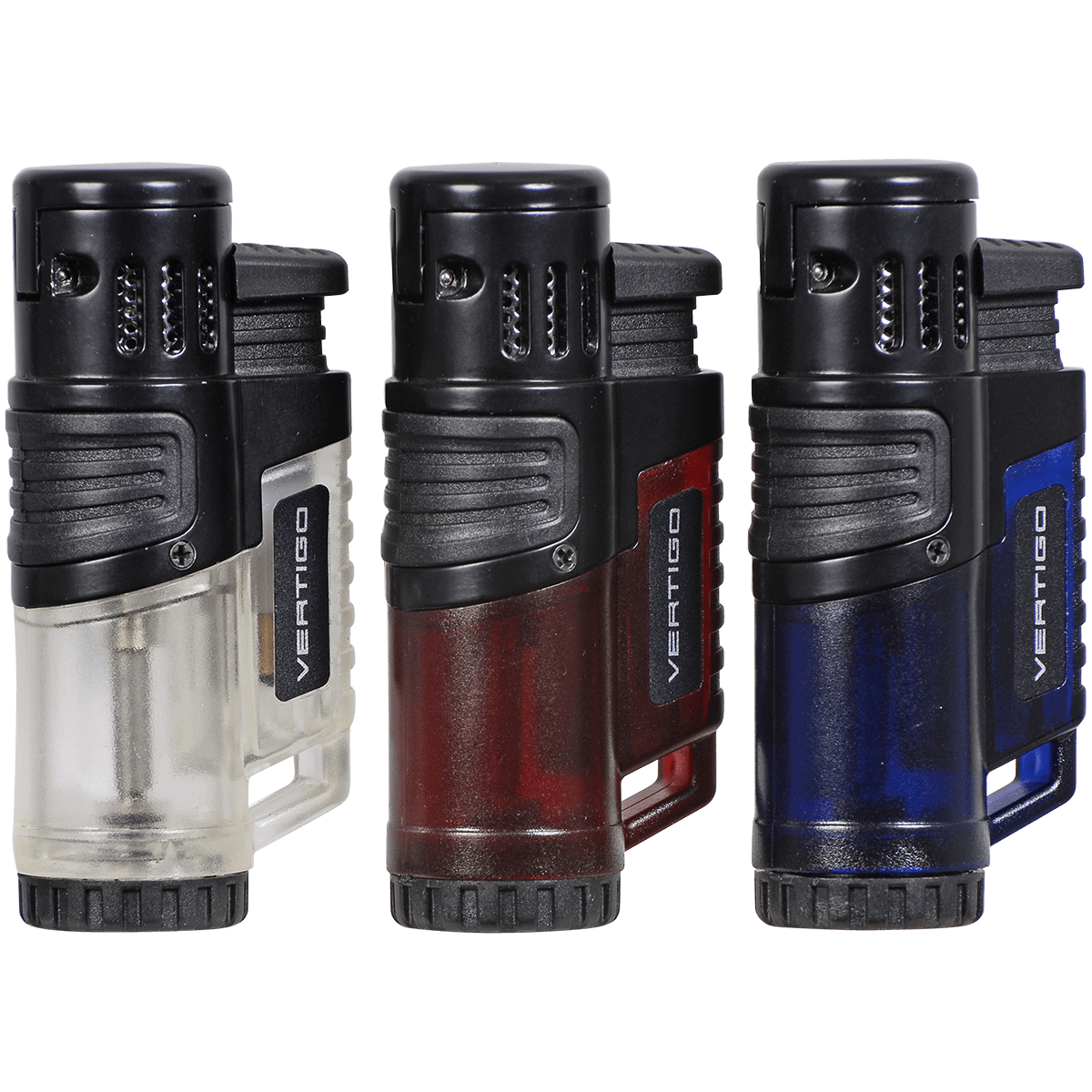 Lighter Vertigo Hawk Charcoal Triple Torch Flame 18Ct.