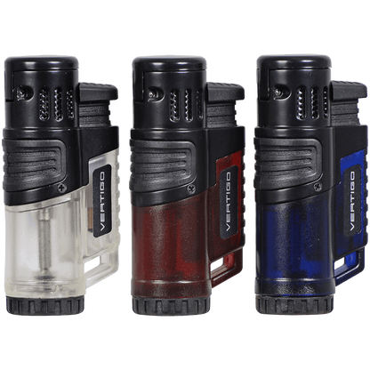 Lighter Vertigo Hawk Charcoal Triple Torch Flame 18Ct.