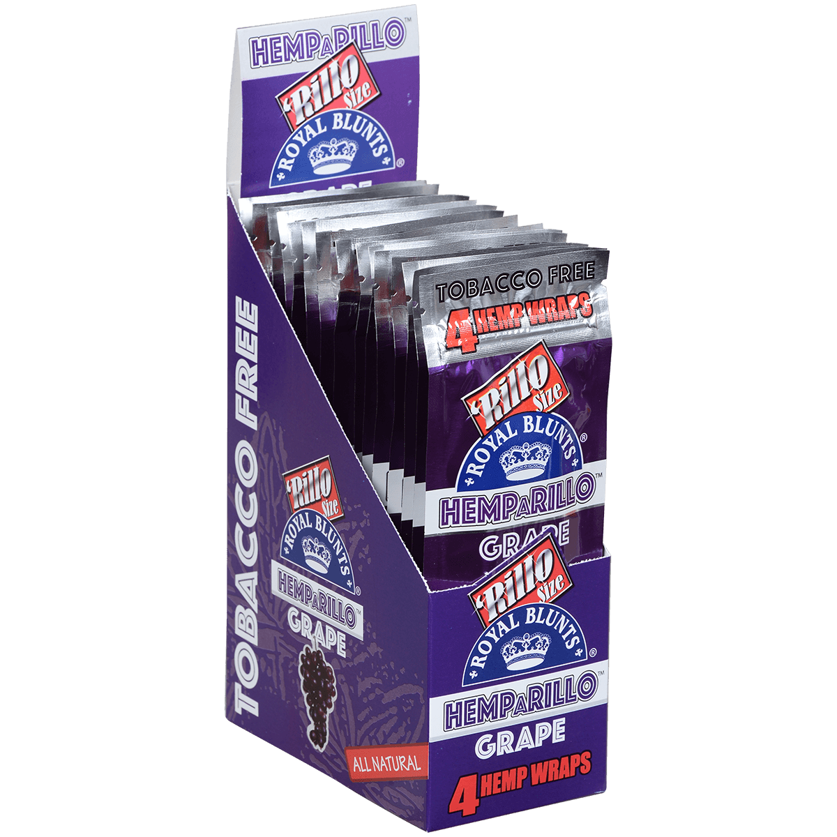 Royal Blunts Hemparillo Wraps Grape 15/4 Pack