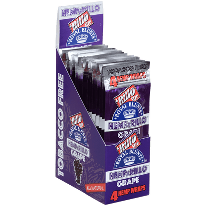 Royal Blunts Hemparillo Wraps Grape 15/4 Pack
