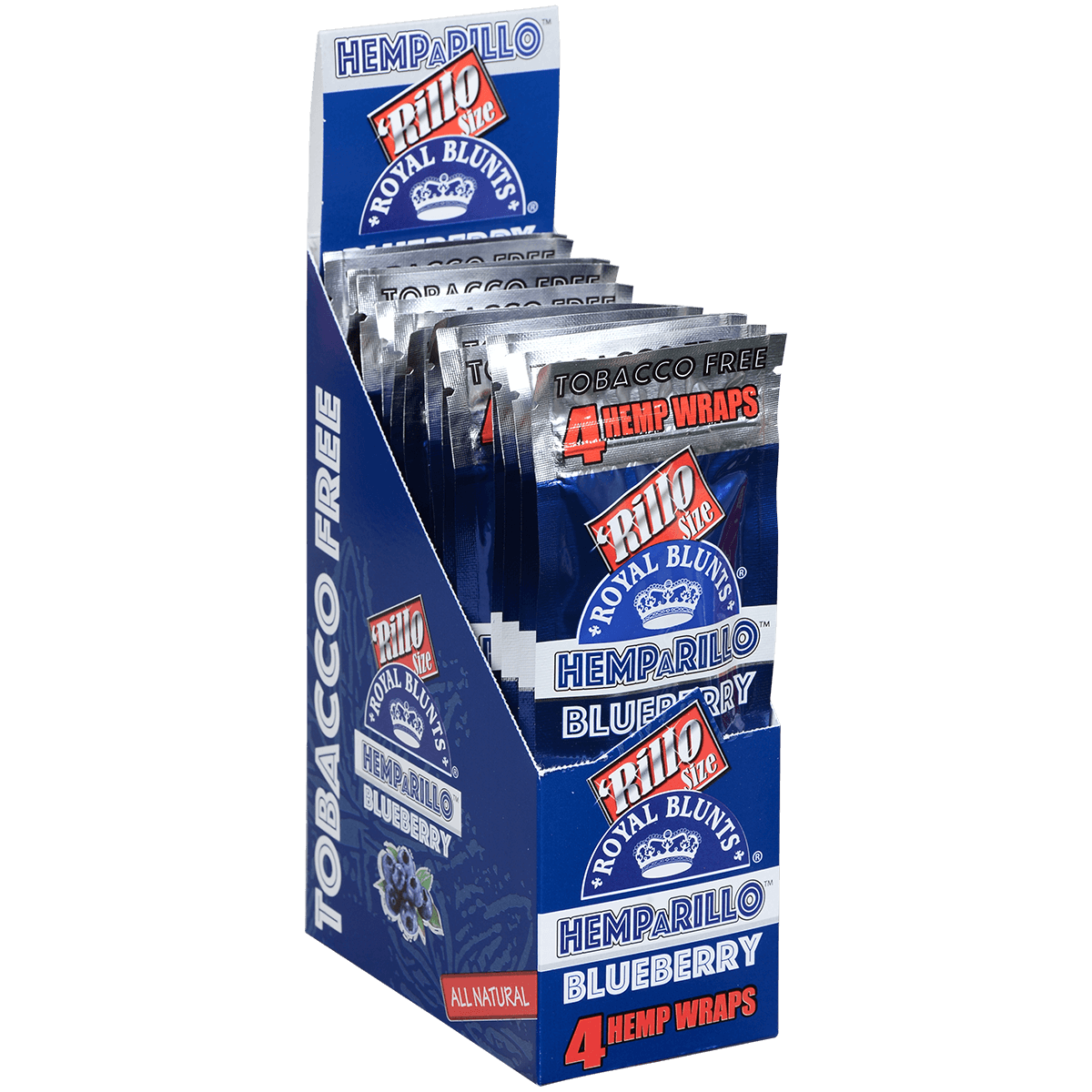 Royal Blunts Hemparillo Wraps Blueberry 15/4 Pack