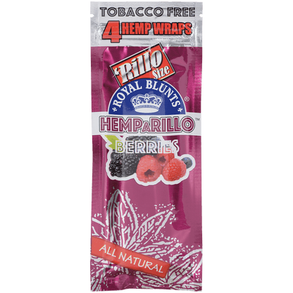 Royal Blunts Hemparillo Wraps Berries 15/4 Pack