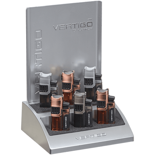 Lighter Vertigo Regal 4 Torch Flame 12Ct Counter Top Display