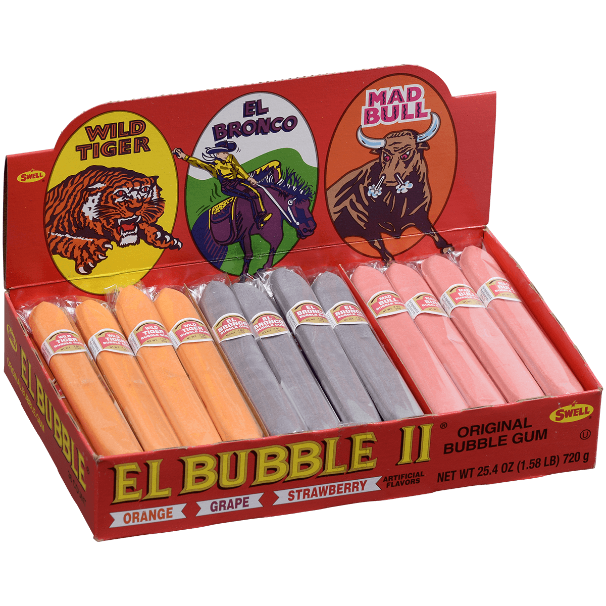 Bubble Gum Cigars #2 3 Flavors 36 Ct. Box