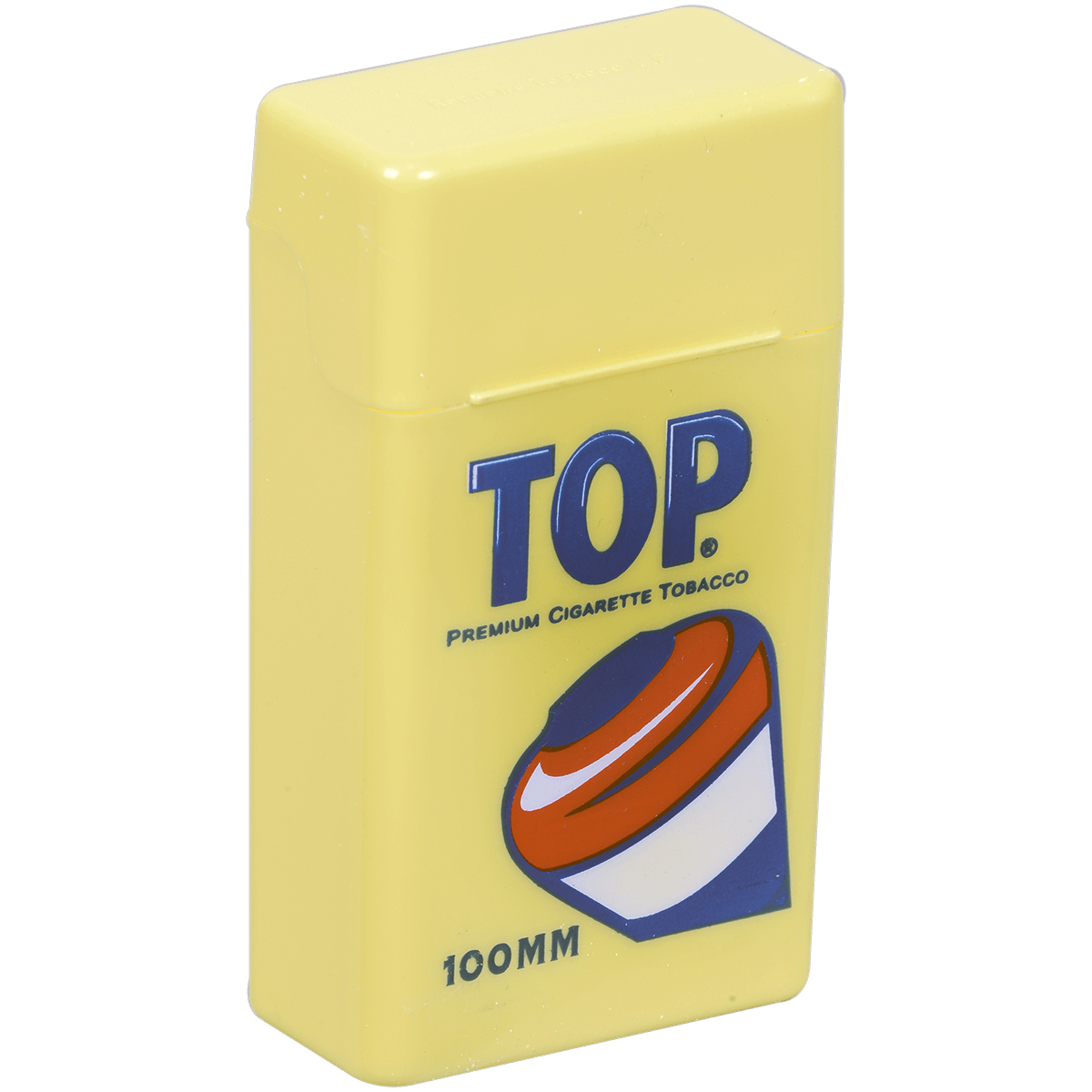 Cigarette Case Top Strong Box 100Mm Flip Top Yellow Plastic 12 Ct. Box