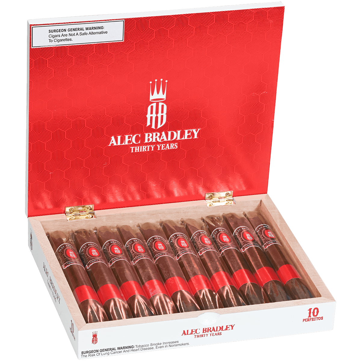 ALEC BRADLEY 30 YEARS PERFECTO 10 CT. BOX 6.75X54
