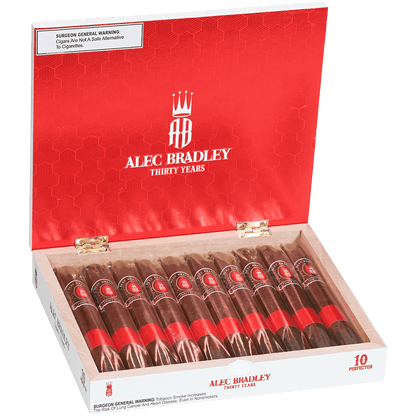 ALEC BRADLEY 30 YEARS PERFECTO 10 CT. BOX 6.75X54