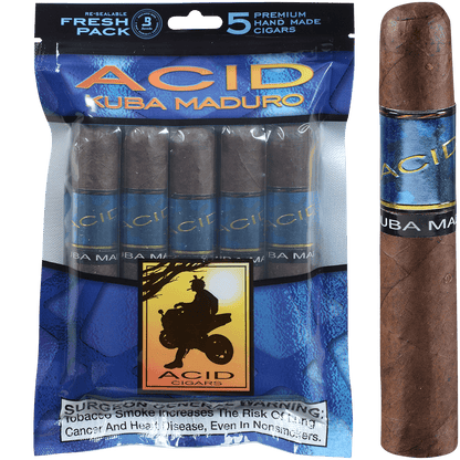 Acid Kuba Maduro Five Fresh Packs 5/5 Ct. Box 5.00X54