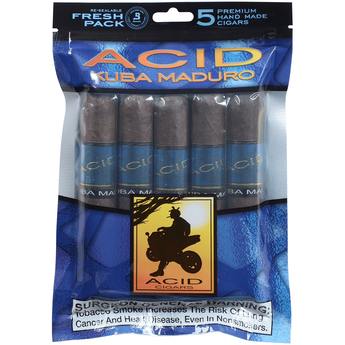 Acid Kuba Maduro Five Fresh Packs 5/5 Ct. Box 5.00X54