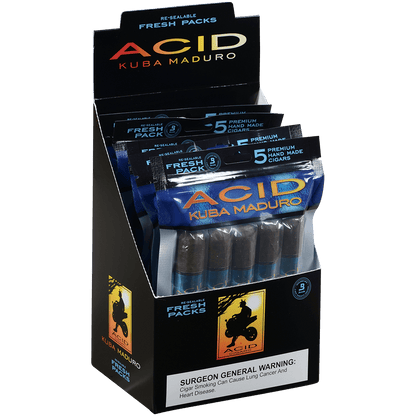Acid Kuba Maduro Five Fresh Packs 5/5 Ct. Box 5.00X54