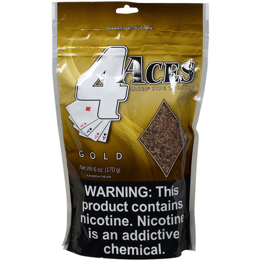 4 Aces Pipe Tobacco Mellow/Gold 6 Oz. Bag