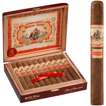 Bellas Artes By Aj Fernandez Nic Hybrid Short Churchill 20 Ct. Box 6.00X48