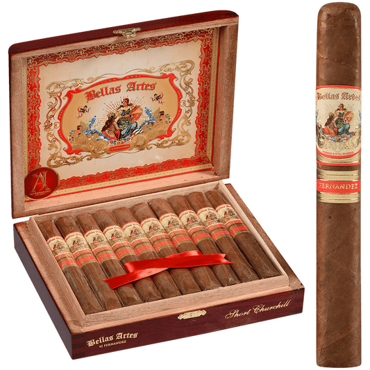 Bellas Artes By Aj Fernandez Nic Hybrid Short Churchill 20 Ct. Box 6.00X48