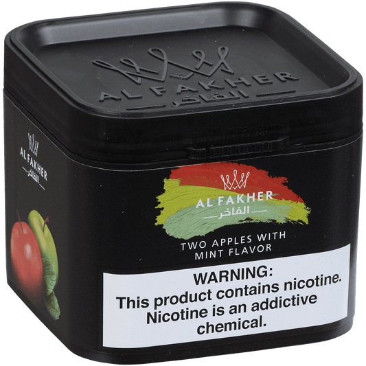 Al Fakher Hookah Tobacco Two Apples Mint 250 Gram Tub