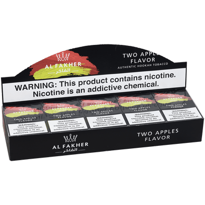 Al Fakher Hookah Tobacco Double Apple 10-50 Gram Carton