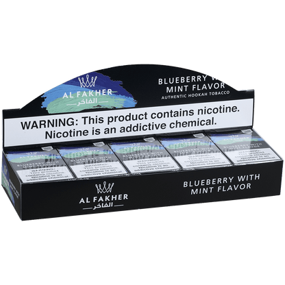 Al Fakher Hookah Tobacco Blueberry With Mint 10-50 Carton