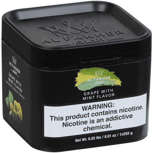 Al Fakher Hookah Tobacco Grape Mint 250 Gram Tub