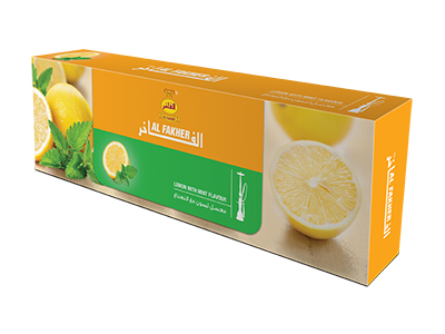 Al Fakher Hookah Tobacco Lemon Mint 10-50 Gram Carton